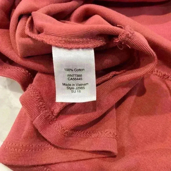 J. Crew Ruffle Peplum Cami Tank Top Pink 100% Cotton Minimalist Women’s Size XXL - Picture 5 of 5